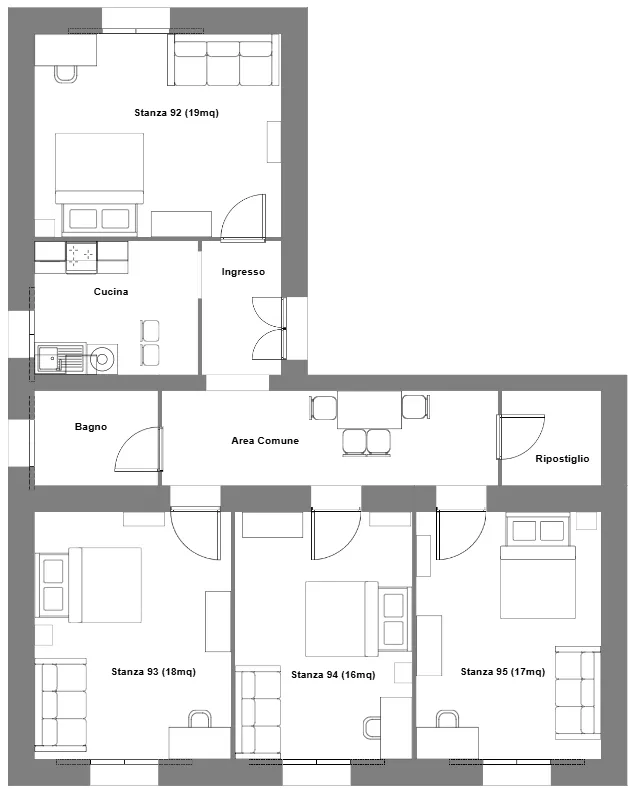 Private room in Rome photo 5